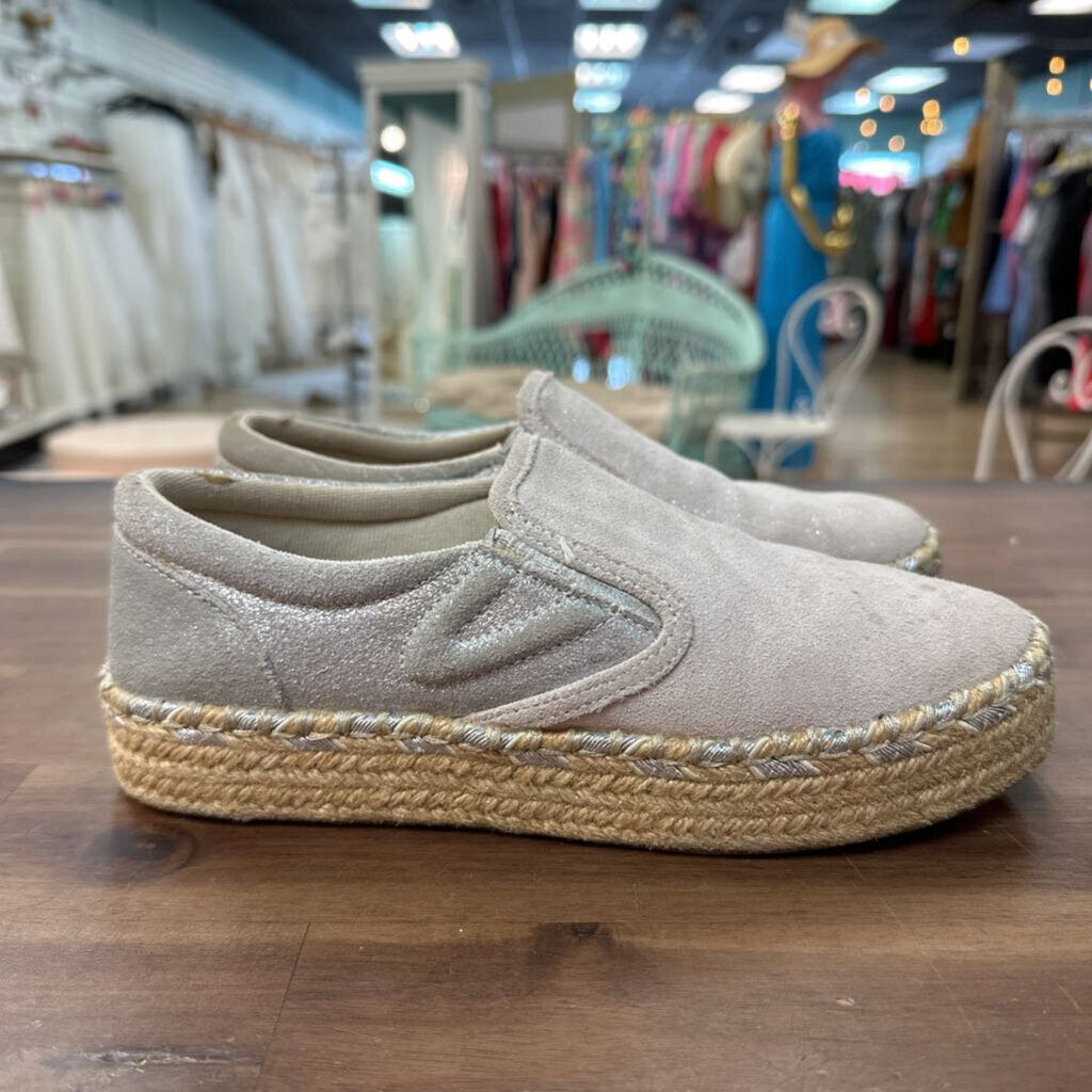 Tretorn Grey Emilia 2 Espadrille Platform Shoes 7