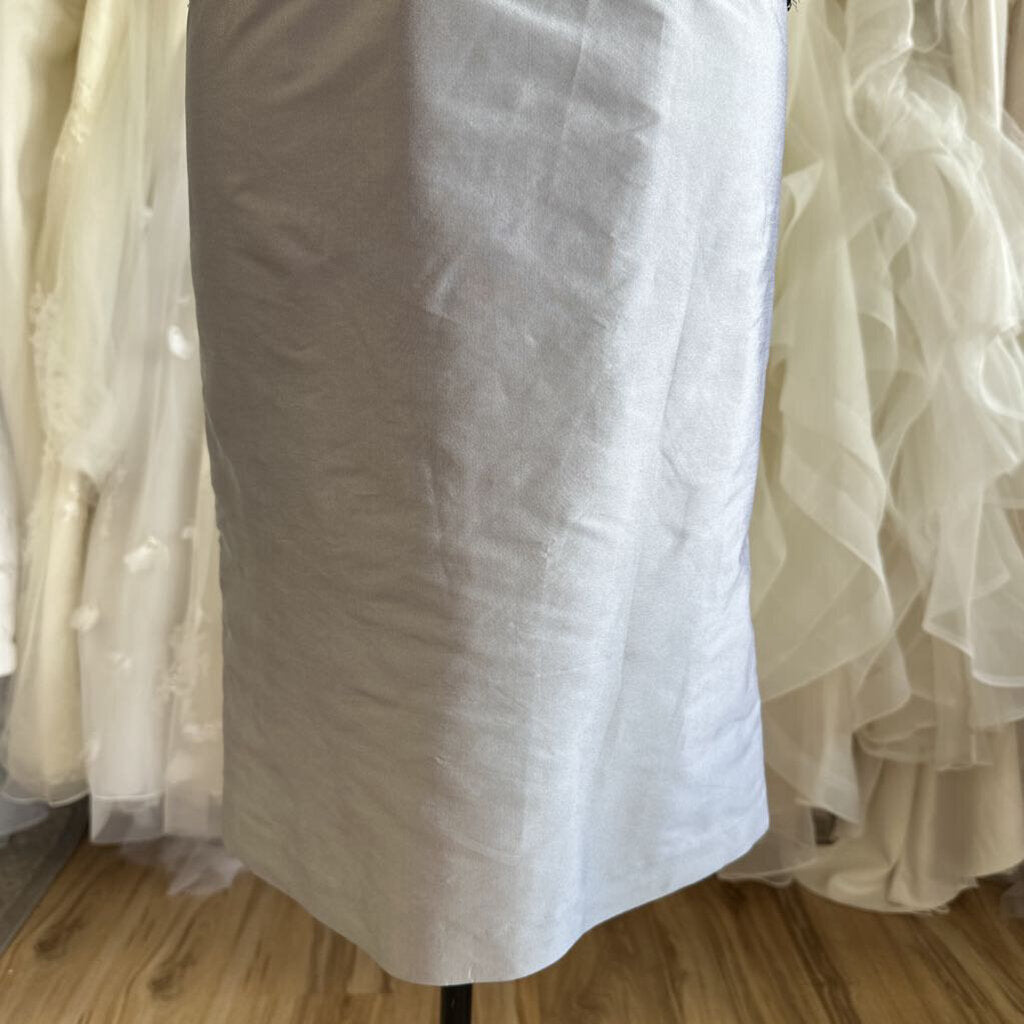 JS Boutique Silver/ Black Lace Layered Short Formal Dress 12