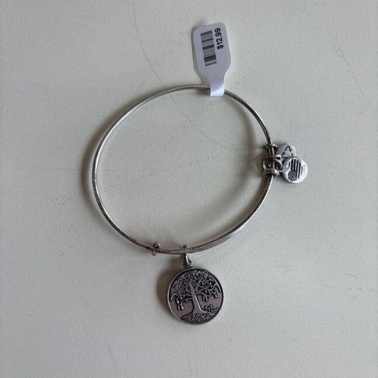 Alex and Ani Silver Tree Bangle Charm Bracelet
