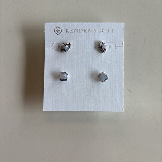 Kendra Scott Silver Set Of 2 Stud Earrings