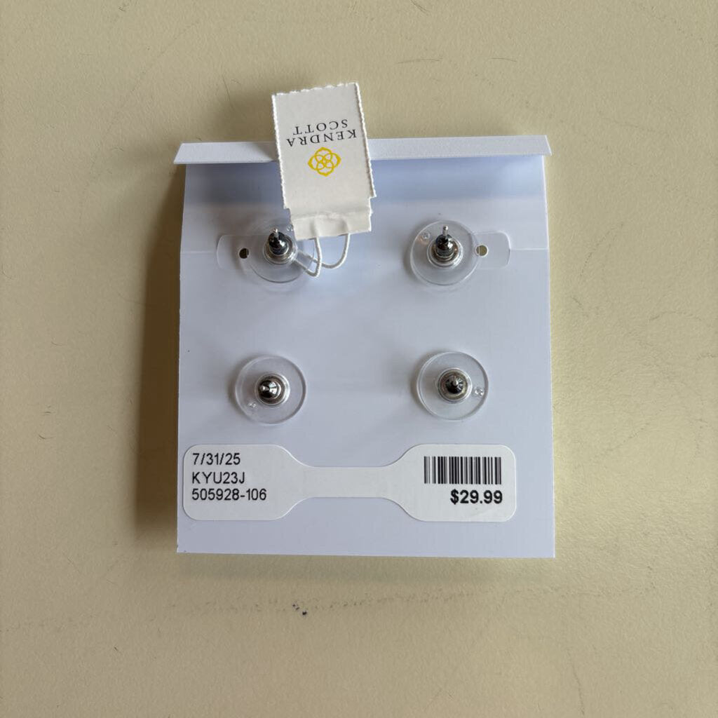 Kendra Scott Silver Set Of 2 Stud Earrings