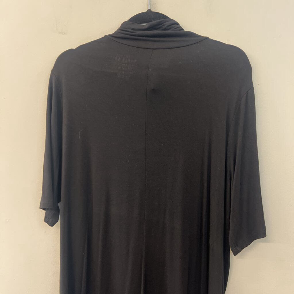 Torrid Super Soft Black Short Sleeve Mock Neck Top 2