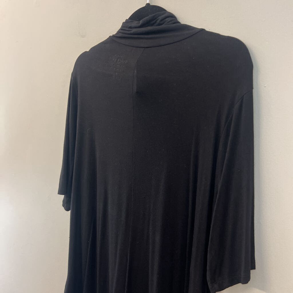 Torrid Super Soft Black Short Sleeve Mock Neck Top 2