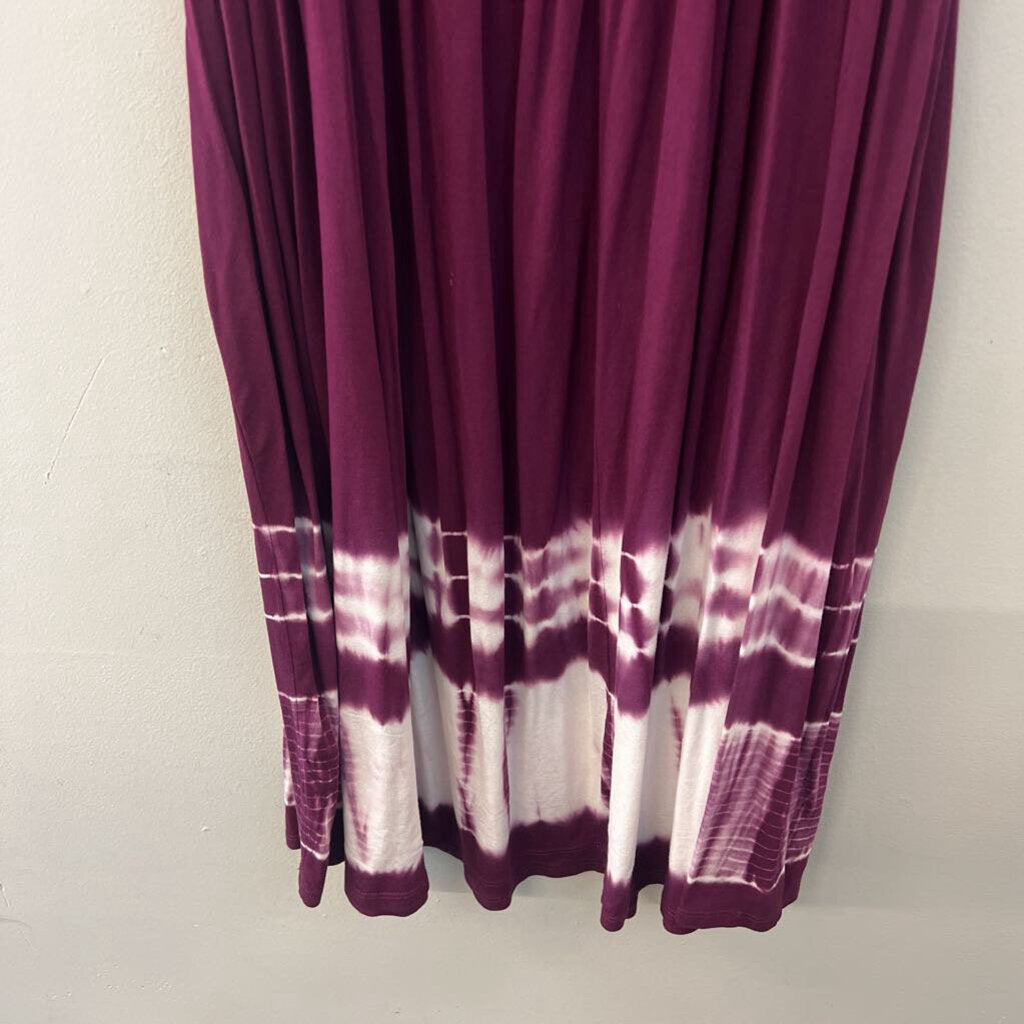 Lane Bryant Purple Tie Dye Hem Short Sleeve Dress 18/20