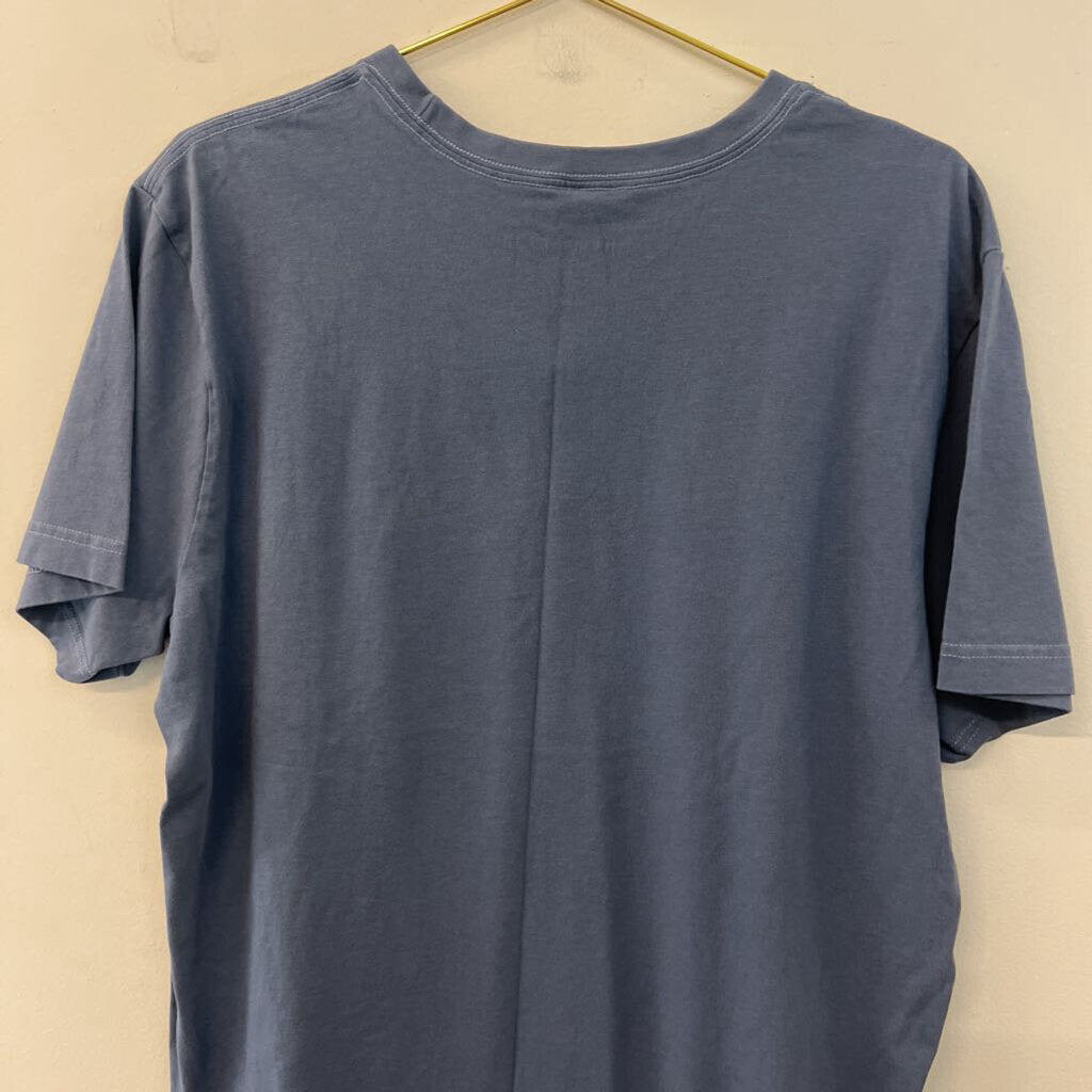 Life Is Good Blue/ White It's A Wonderful Life Short Sleeve Graphic Tee Large