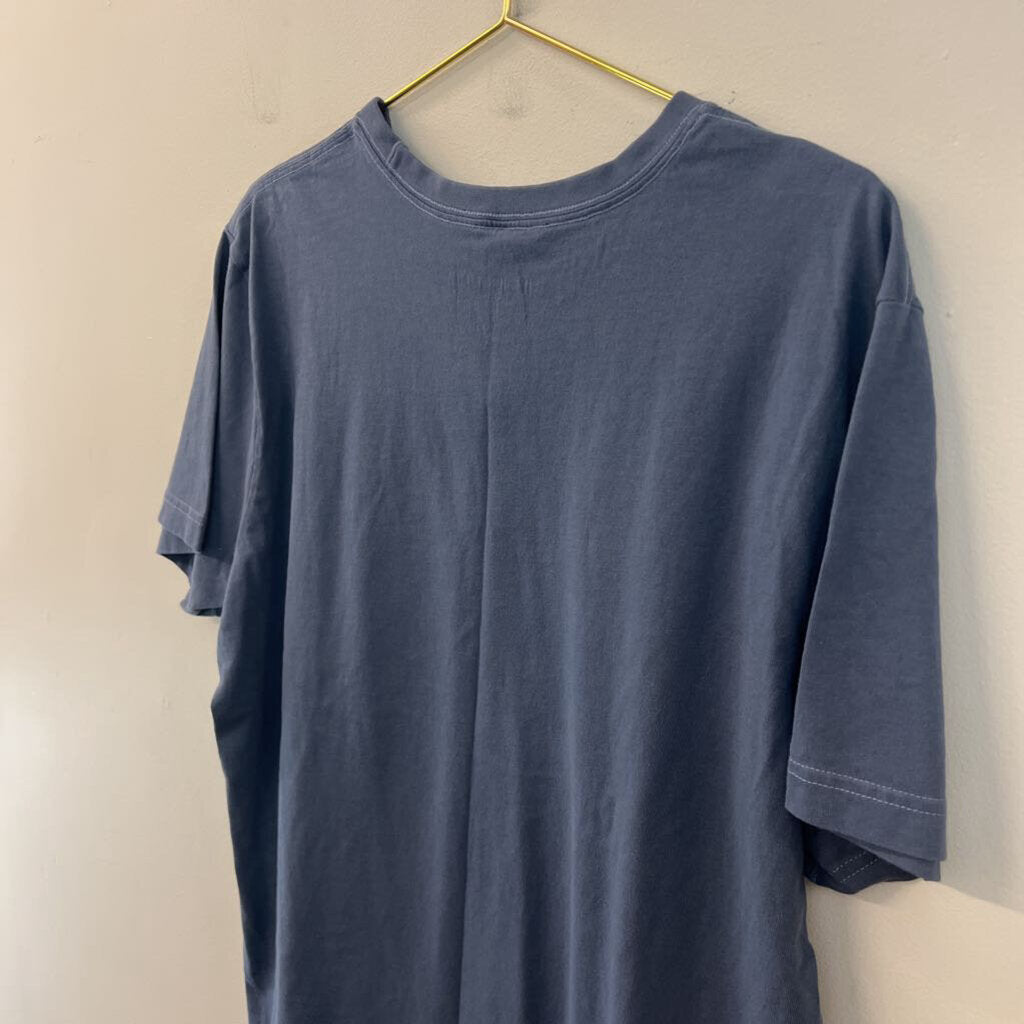 Life Is Good Blue/ White It's A Wonderful Life Short Sleeve Graphic Tee Large