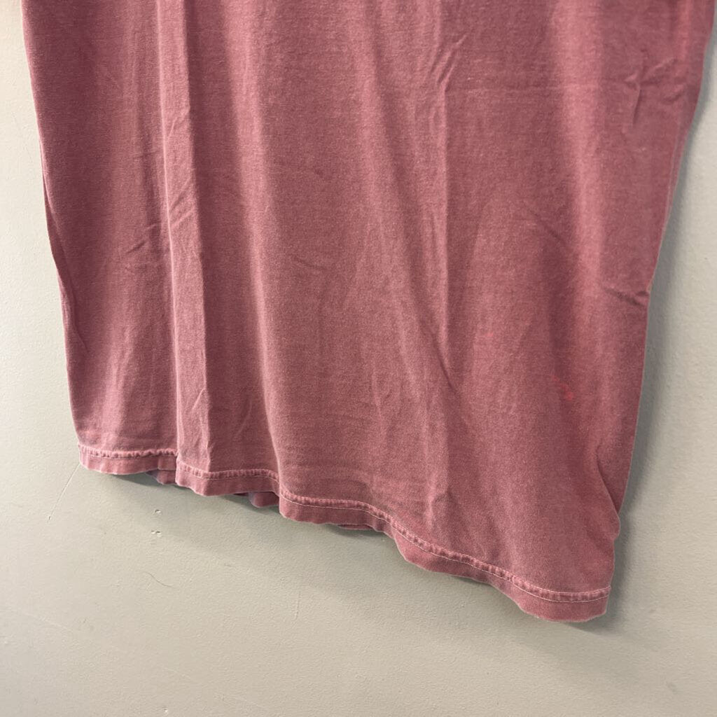 Comfort Colors Pink Blacksburg Short Sleeve Graphic Tee Medium