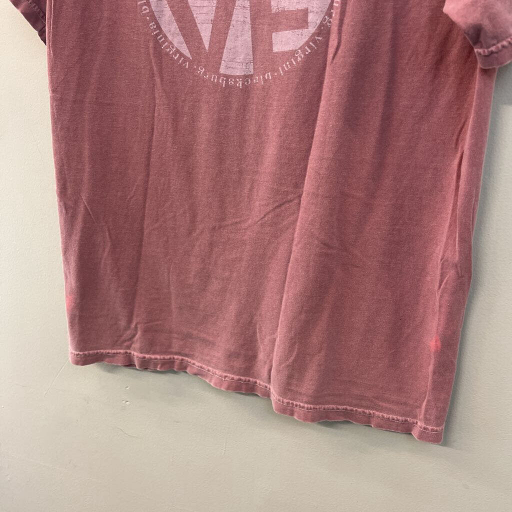 Comfort Colors Pink Blacksburg Short Sleeve Graphic Tee Medium