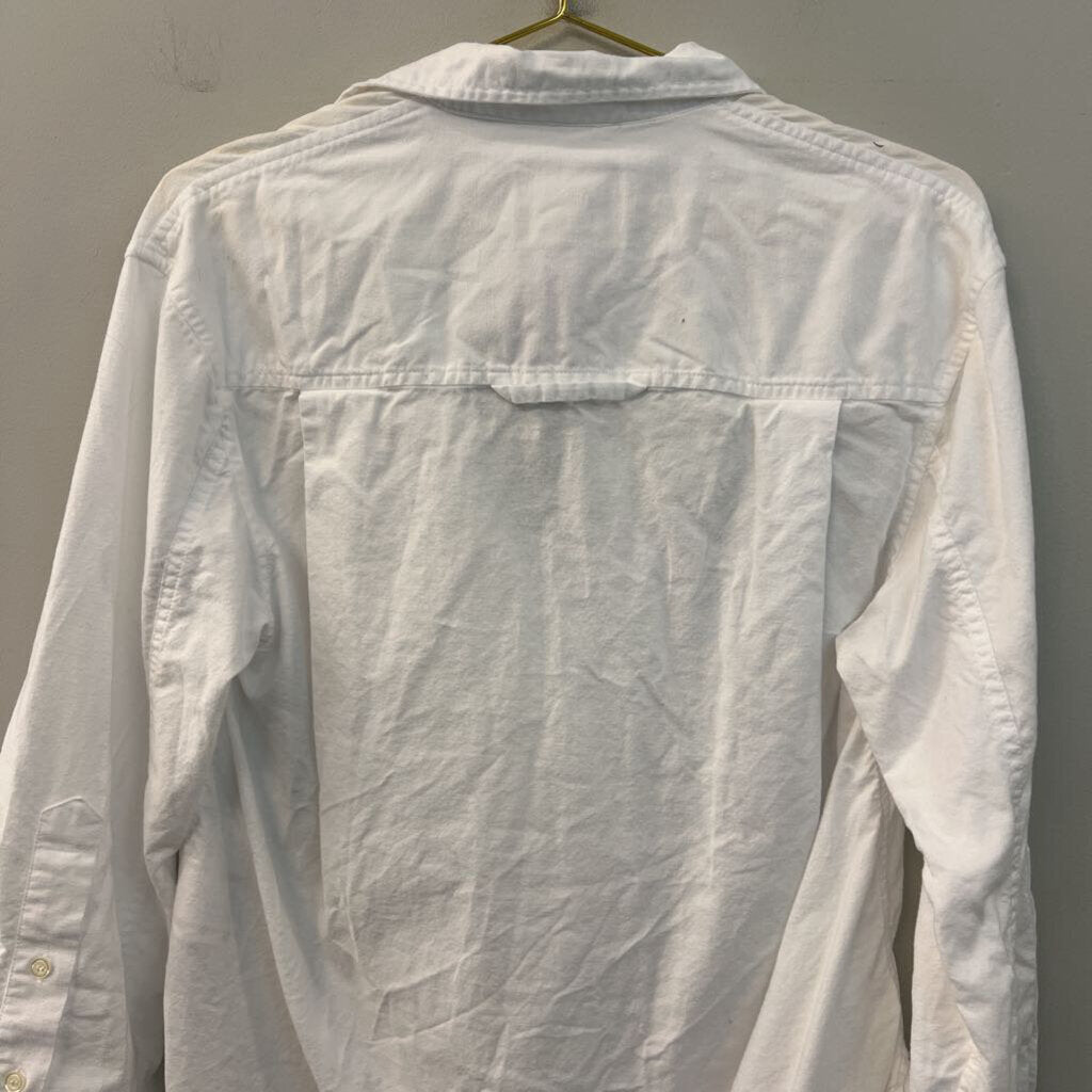 Citizens of Humanity White Long Sleeve Quarter Button Down Top Extra Small