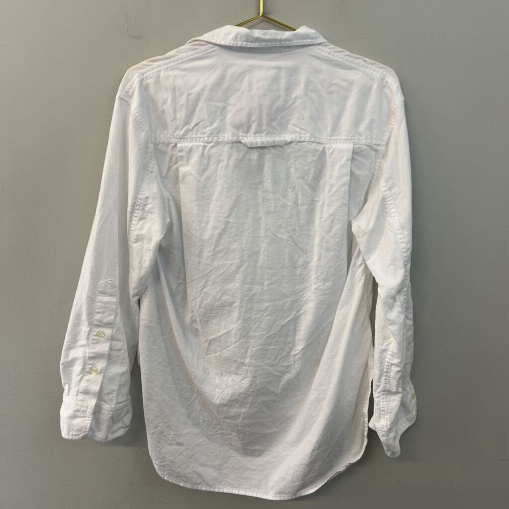 Citizens of Humanity White Long Sleeve Quarter Button Down Top Extra Small