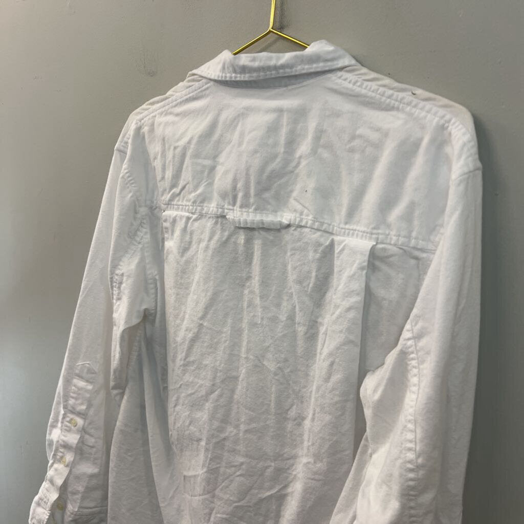 Citizens of Humanity White Long Sleeve Quarter Button Down Top Extra Small