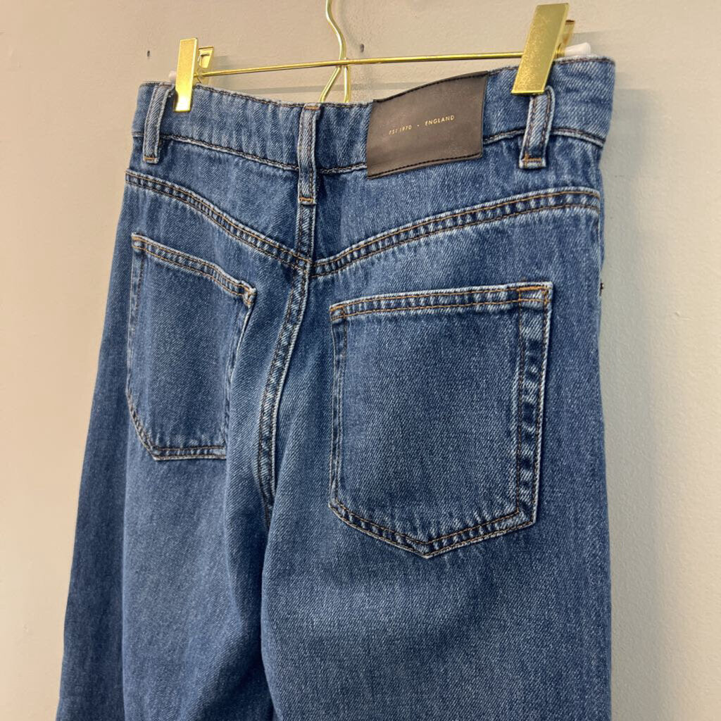 Jigsaw Medium Wash Wide Leg Jeans 26