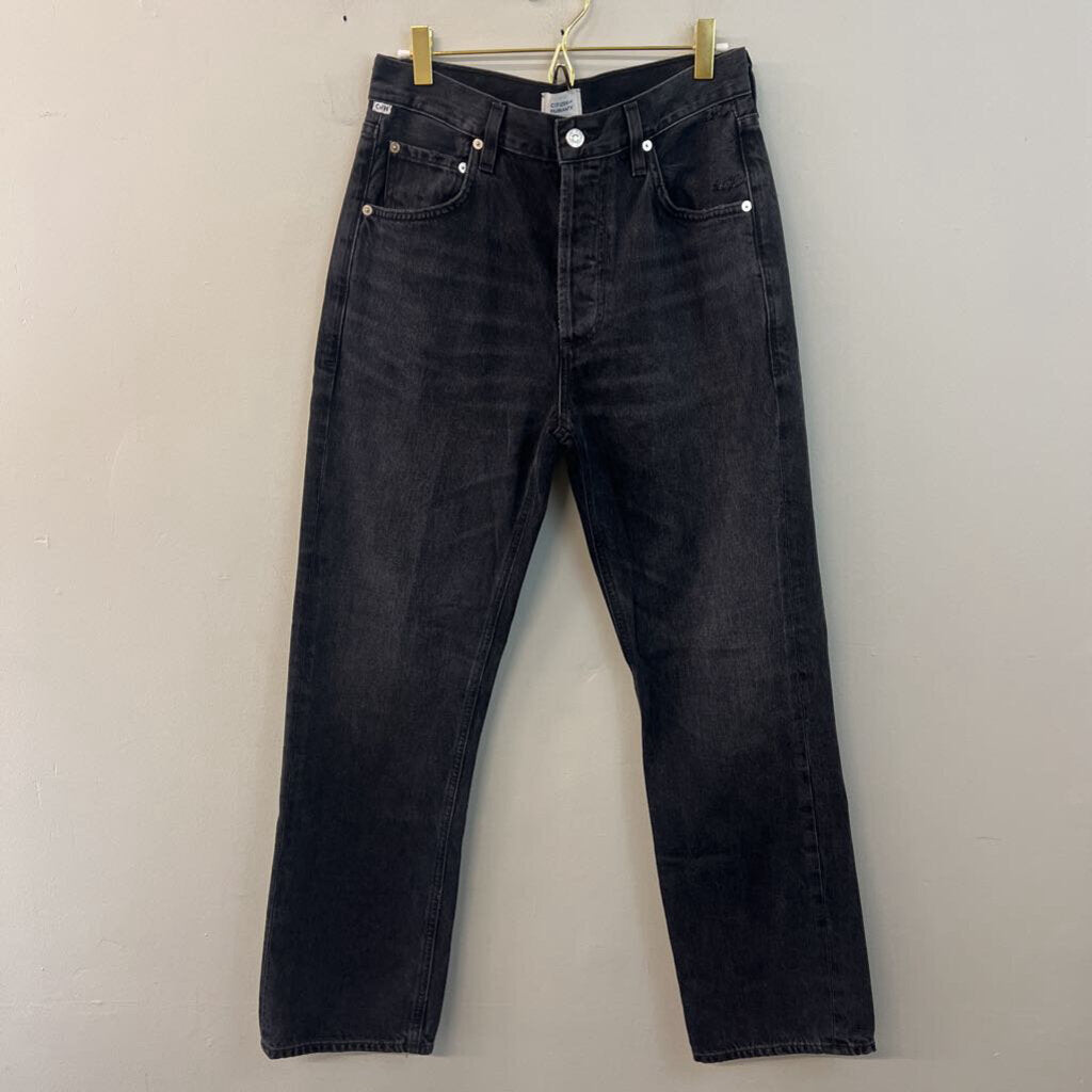 Citizens of Humanity Black High Rise Mom Jeans 26