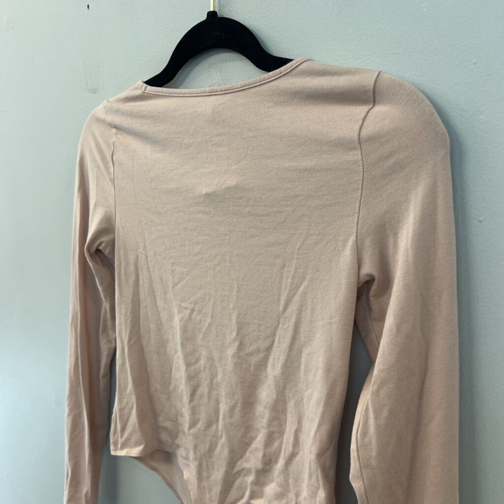 True Hues Blush Long Sleeve Bodysuit Extra Small