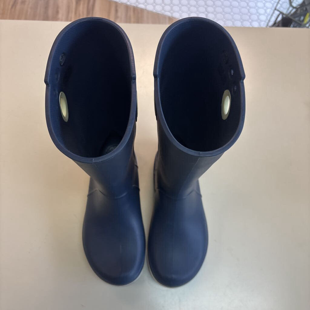 Crocs Navy Jaunt Tall Rain Boots 8
