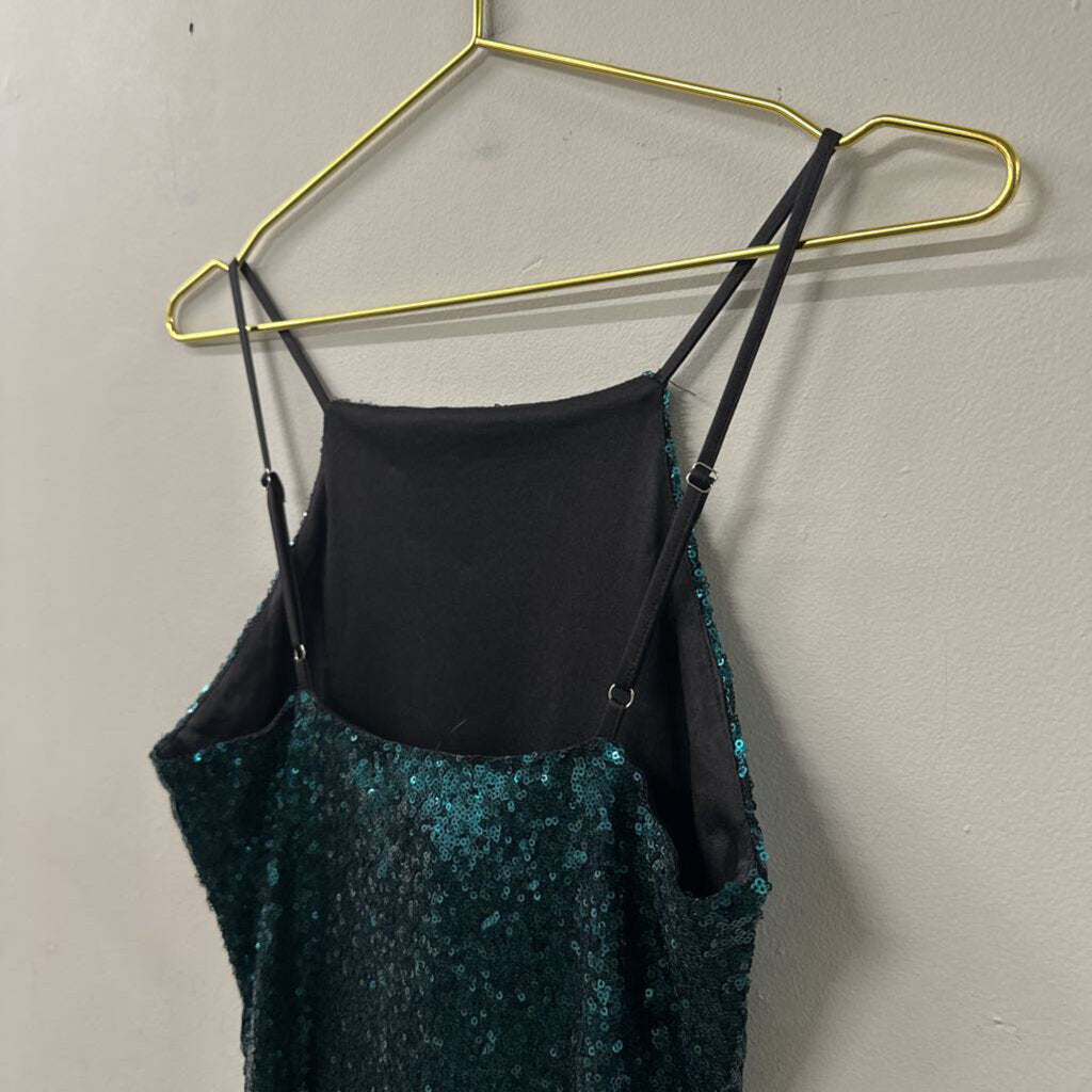 Lulus Green Sequin Short Formal Dress Extra Small