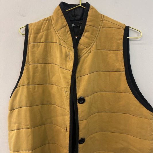 Christy Allen Brown/ Black Quilted Vest Jacket Medium