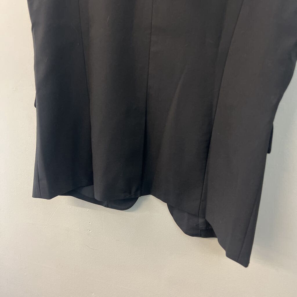 Mina Self Black Sleeveless Blazer Vest Top Extra Large
