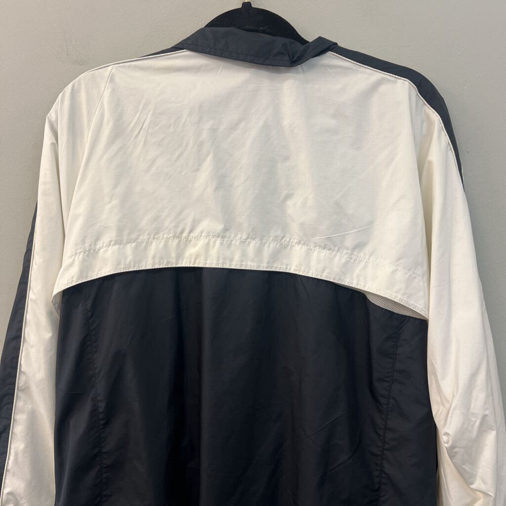 Nike Black/ White Long Sleeve Windbreaker Zip Up Jacket Extra Large