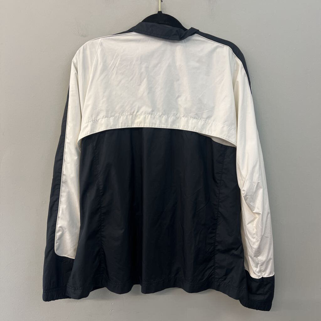 Nike Black/ White Long Sleeve Windbreaker Zip Up Jacket Extra Large