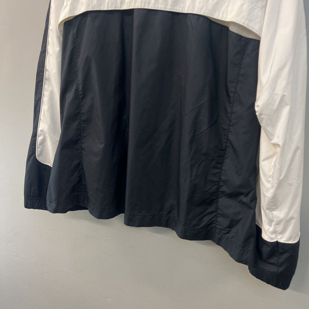 Nike Black/ White Long Sleeve Windbreaker Zip Up Jacket Extra Large