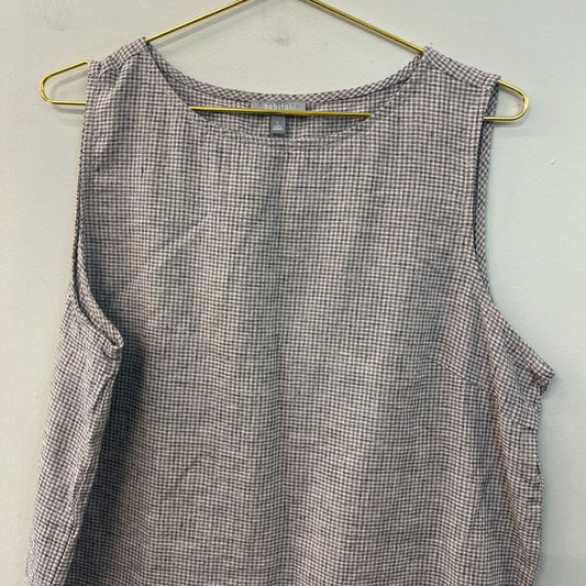 Habitat White/ Black Print Tank Top Large