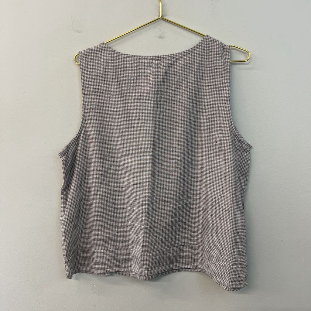 Habitat White/ Black Print Tank Top Large
