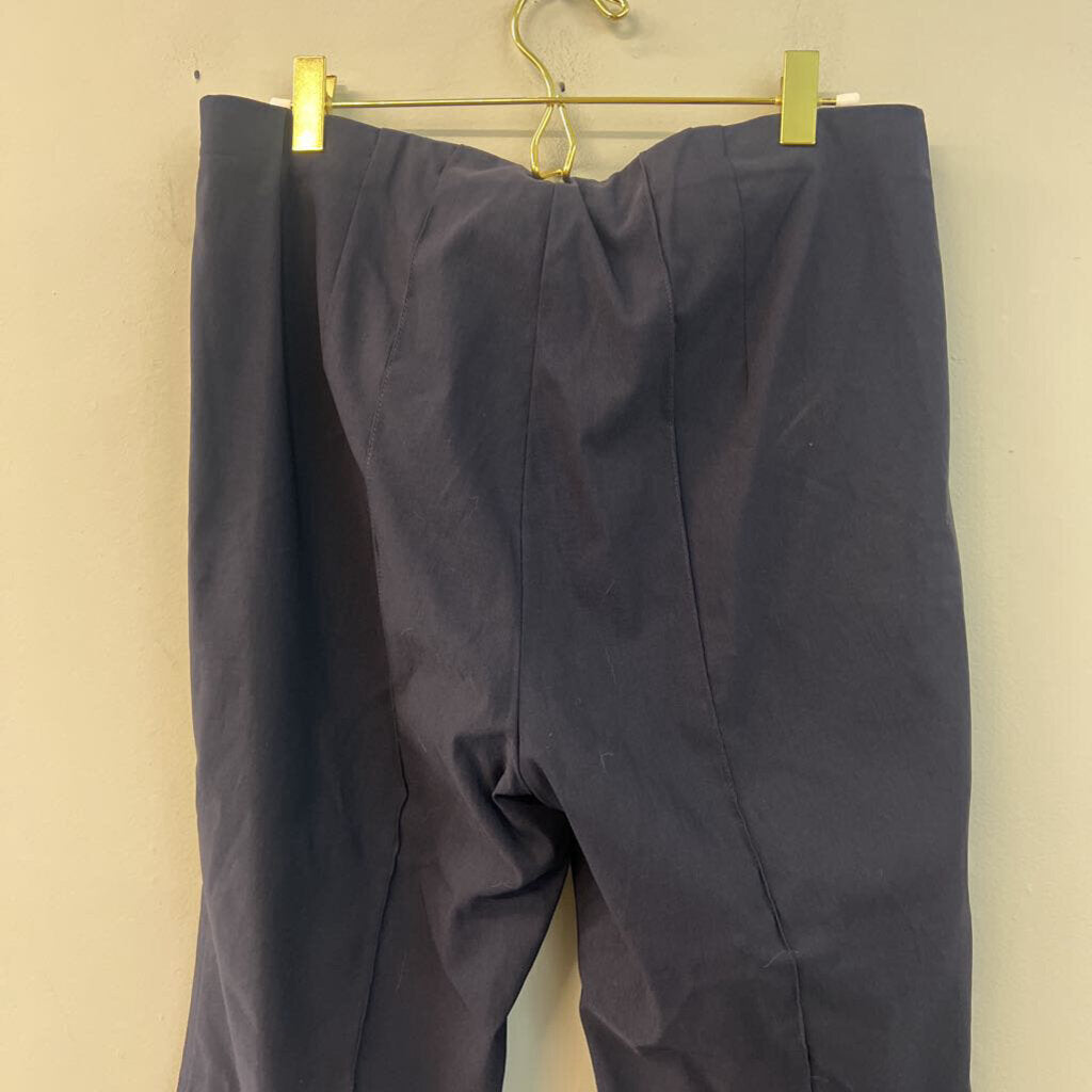 Robell Navy Straight Leg Pull On Pants 12