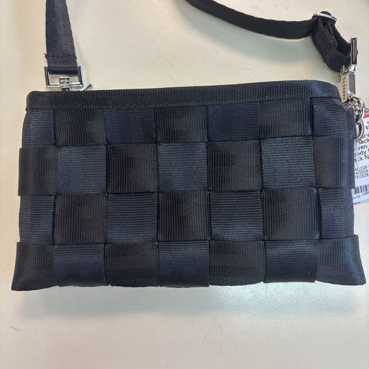 Harveys Black Seat Belt Woven Small Crossbody Purse