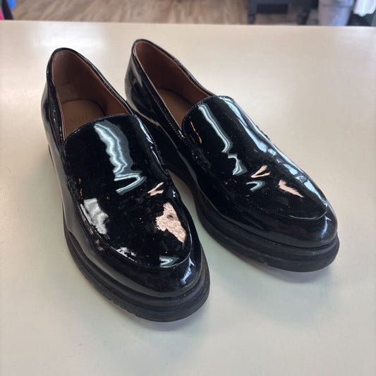 Sarto Black Patent Leather Loafers 9