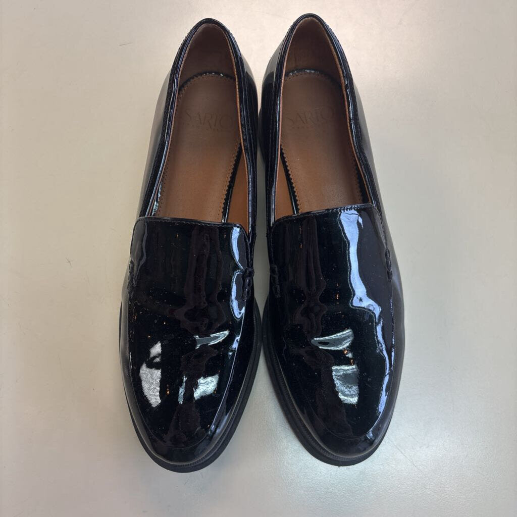 Sarto Black Patent Leather Loafers 9