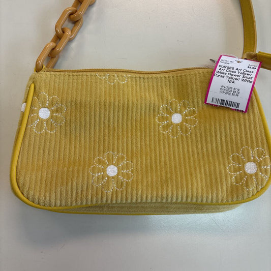 Art Class Yellow/ White Flower Small Purse