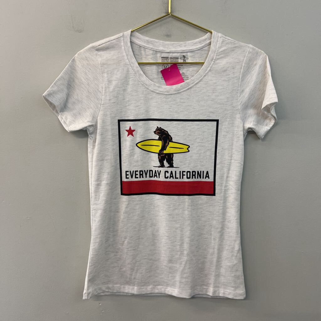 Everyday California Grey Short Sleeve Graphic Tee Medium