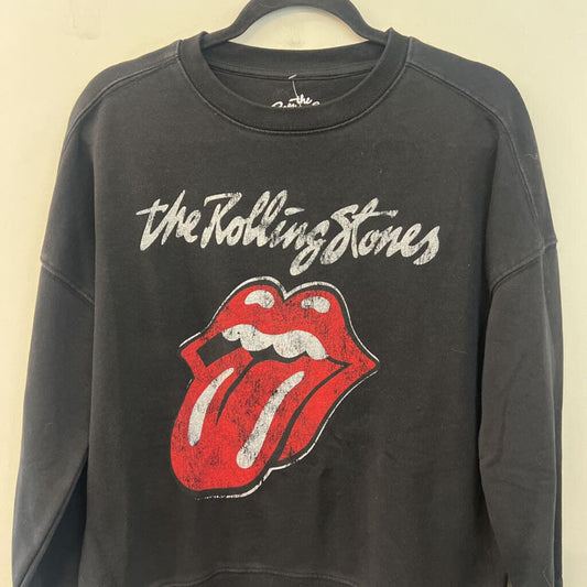 The Rolling Stones Black Graphic Long Sleeve Pullover Extra Small