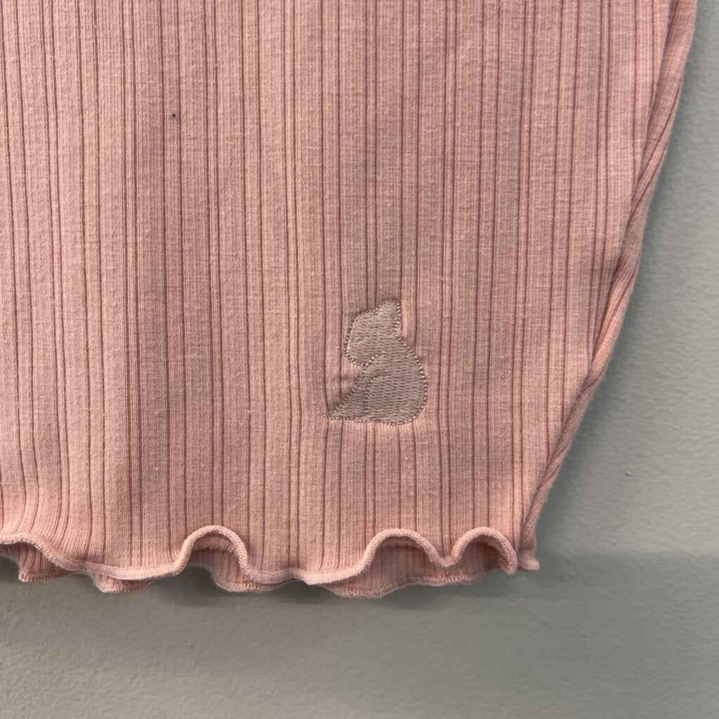 Pink Short Sleeve Crop Top Extra Small