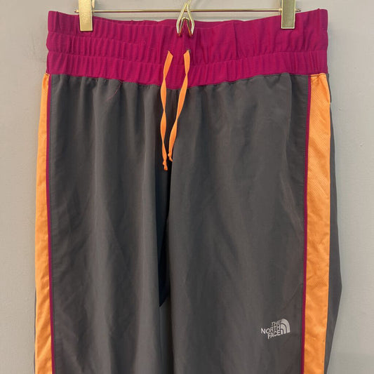 The North Face Grey/ Orange/ Pink Cropped Pants Medium