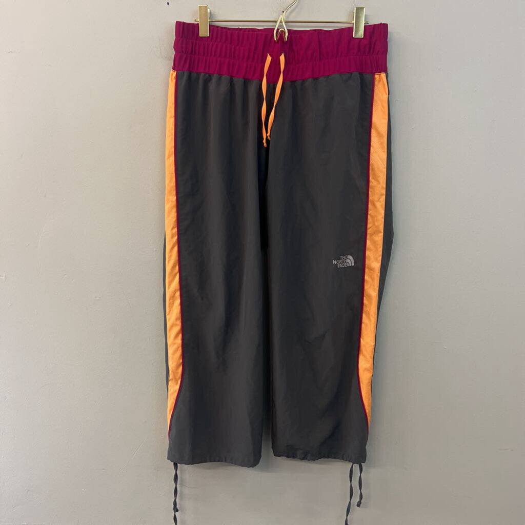The North Face Grey/ Orange/ Pink Cropped Pants Medium