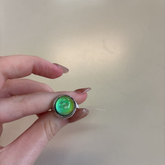 Silver Adjustable Statement Mood Ring
