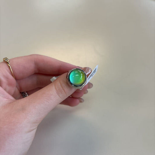 Silver Adjustable Statement Mood Ring