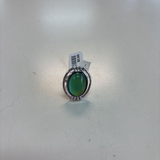 Silver Adjustable Oval Statement Mood Ring