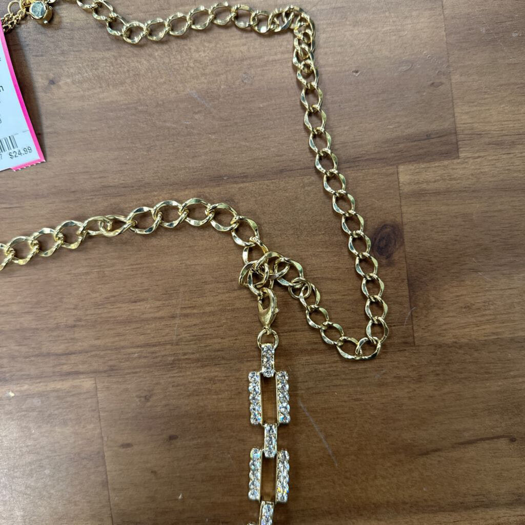 Christine Alexander Gold/ Rhinestone Adjustable Chain Belt