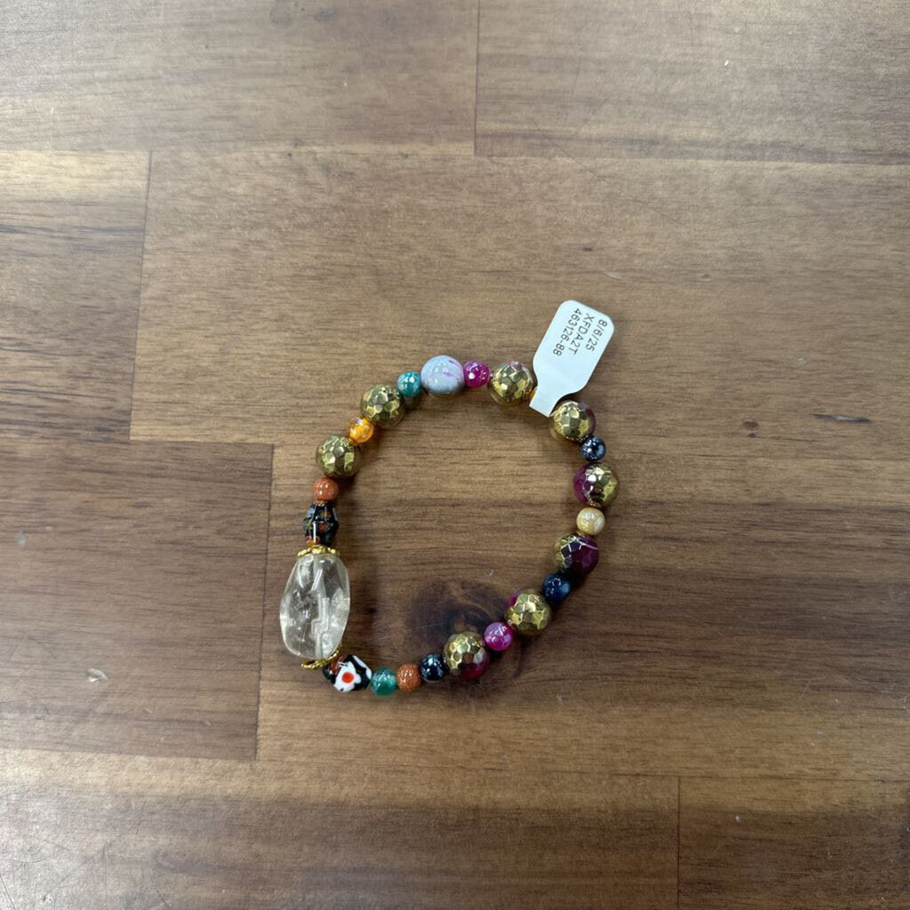 Multi Beaded Stretchy Bracelet