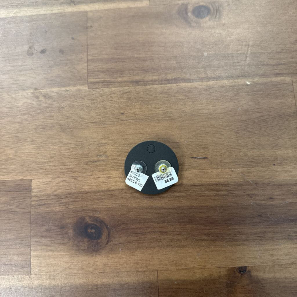 Blue Iridescent Stud Earrings
