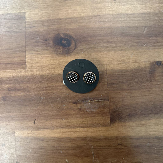 Black/ White Polka Dot Stud Earrings