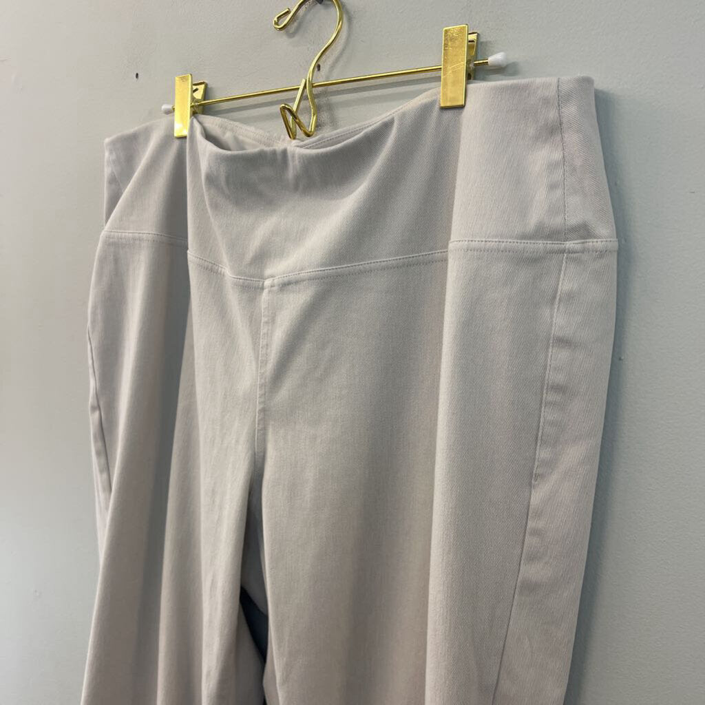 J Jill Cream Straight Leg Pull On Pants 2X