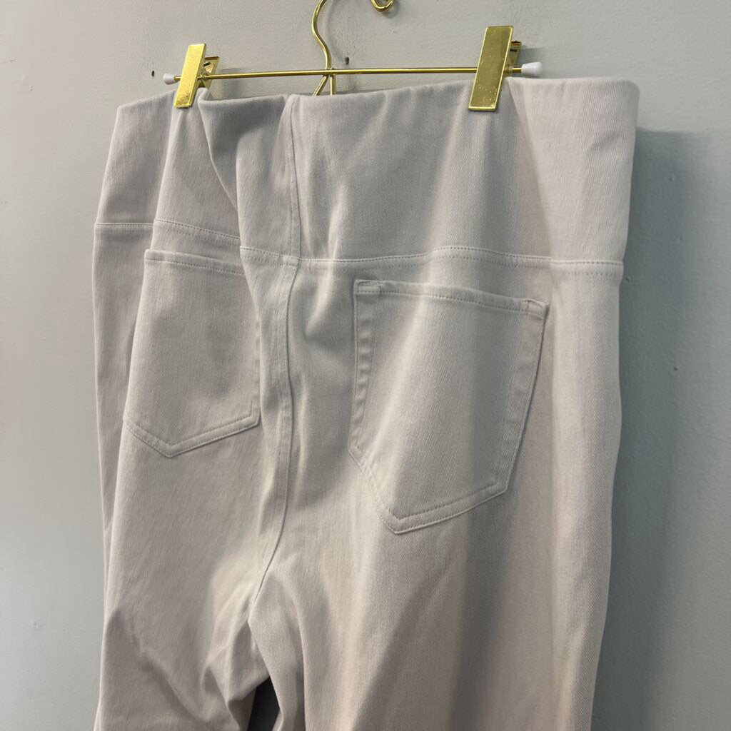 J Jill Cream Straight Leg Pull On Pants 2X