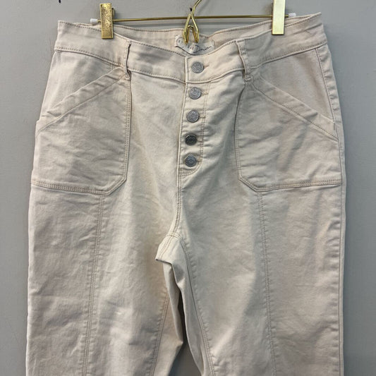 Est 1946 Beige Denim Mid Rise Straight Leg Pants 14
