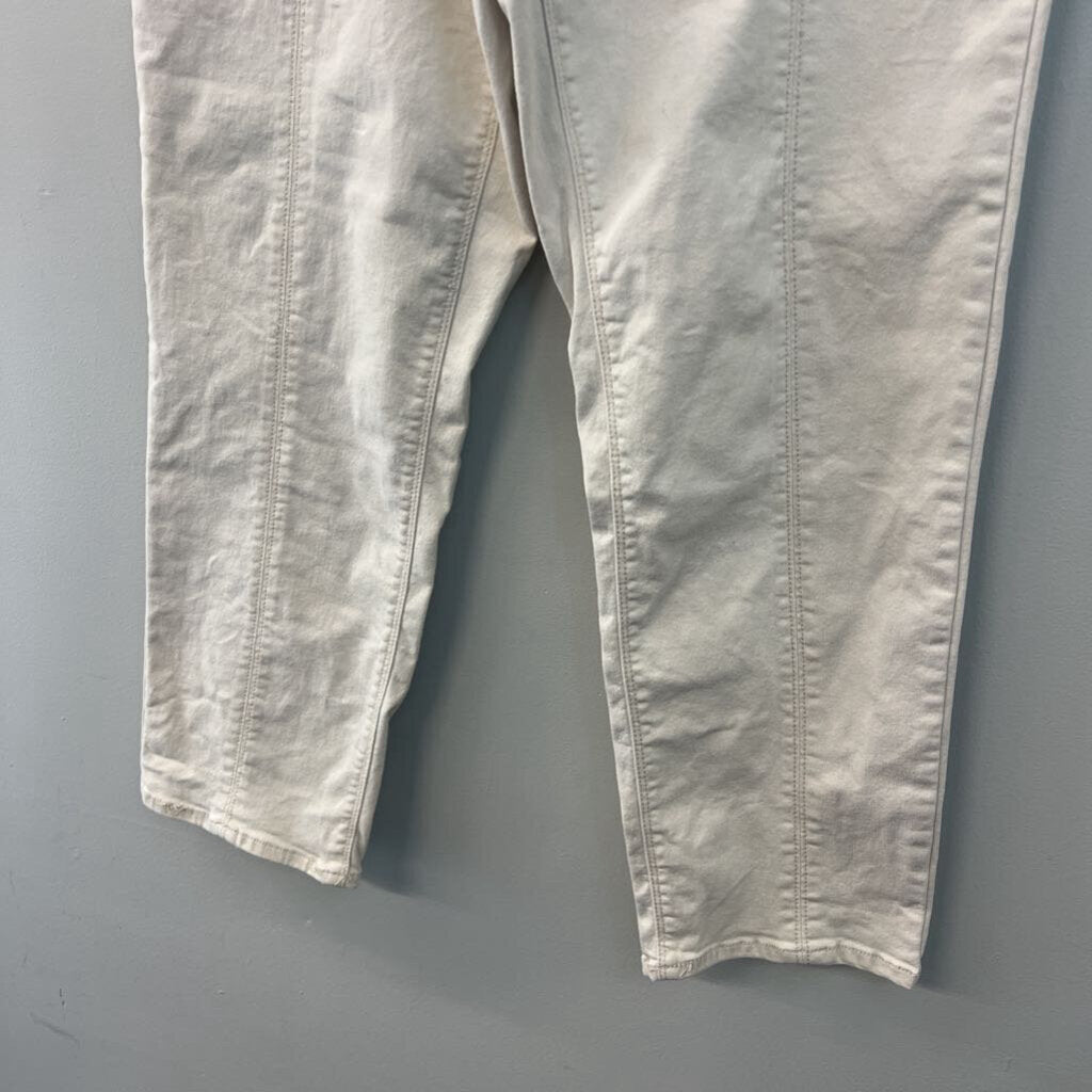 Est 1946 Beige Denim Mid Rise Straight Leg Pants 14