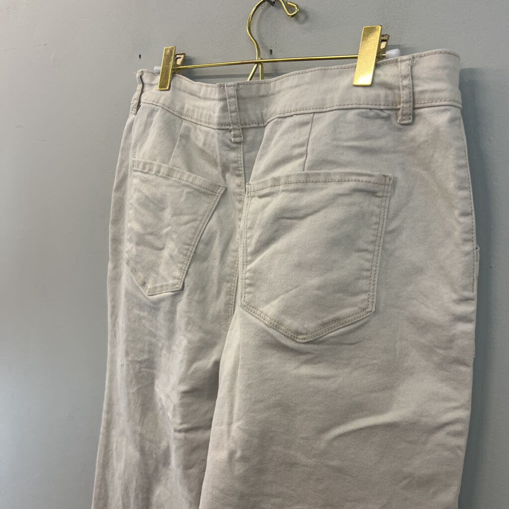 Est 1946 Beige Denim Mid Rise Straight Leg Pants 14