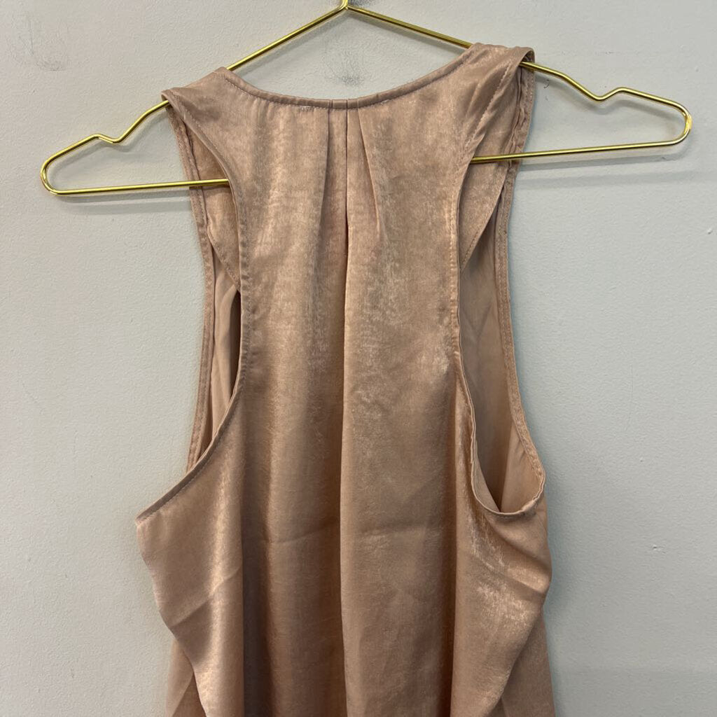 Voice of California Gold Silky Tank Top Medium